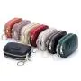 New arrival good quality portable key coin lipstick storage bag leather coin purse mini double-layer zippered coin bag for woman