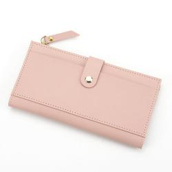 ZR286 New Women's Simple Solid Color Wallet Large Capacity Multifunctional Handbag Zipper Zero Wallet Long Wallet