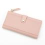 ZR286 New Women's Simple Solid Color Wallet Large Capacity Multifunctional Handbag Zipper Zero Wallet Long Wallet