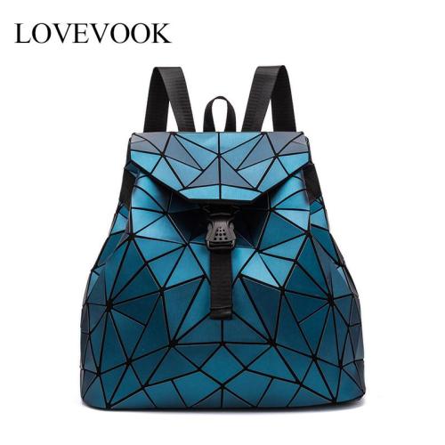 LOVEVOOK women backpack school bag for teenage girls large capacity geometric backpack for ladies 2020
