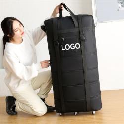 Custom Logo Durable Waterproof Expendable Wheeled Air Consignment Suitcase Foldable Duffle Travel Luggage Bags