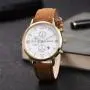 2022 Fashion Leather Man Wrist Watch Band Quartz Wristwatch Reloj Luxury Gold Watch Creative Men Quartz Wrist watches For Men