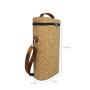 Eco-Friendly Natural Cork Material 2 Bottle Wine Cold Carrier Bag Custom Outdoor
