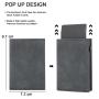 Custom Slide Up Card Case For Men Secure Scan Proof Wallet With Pop Up Card Wallet Aluminum Wallets