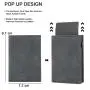 Custom Slide Up Card Case For Men Secure Scan Proof Wallet With Pop Up Card Wallet Aluminum Wallets