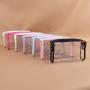 Keymay Rts Stock Loq Moq 9 Colors High Quality Customize Logo Pvc Makeup Pouch Clear Cosmetic Zipper Bag Plastic Makeup Bag