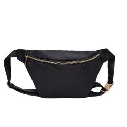 Top Sale Public Places Lightweight Resistant Machine Washable Nylon Water Resistant Waist Bag Black Waist Bag Waist Bag Travel