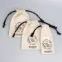 High Quality Organic Cotton Muslin Drawstring Bag Candle Gift Amulet Packaging Cotton Pouch