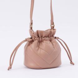 Classic Heart Shape Pattern Sling Small Tote Bag Bucket Shoulder Bag Luxury Pu Leather Handbags Drawstring Bag For Women