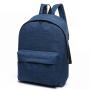2024 Trendy Pure Color Canvas School Bag College Style Backpack Men's Fashion Travel Bag Backpack