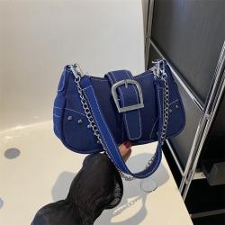 Simple Retro Underarm Bag 2024 New Fashion Trend Casual Shoulder Bag Canvas Casual Texture Crossbody Women's Bag
