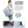 LOVEVOOK New Casual Large Capacity Waterproof Black Custom Logo Office Laptop Bag Backpacks for Men Women with USB Charging Port