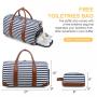 Sucipi Canvas Overnight Travel Bag for Women 2022 Large Carry on Duffel Bag With Shoe Compartment Men's Weekender Bags