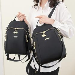 ZX054 Unisex Black School Bags Waterproof College Trade Student Backpack Shoulder Knapsack Laptop Travel Backpacks School Bags