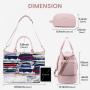 LOVEVOOK 2023 custom 2pcs Tote Weekender overnight Bag Yoga Gym USB Bag for Travel Sports Duffel bags with wet pocket unisex