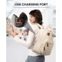LOVEVOOK New Waterproof Stylish Bag with USB Port Lightweight Casual Daypacks Work Business Nurse school Laptop Backpack Unisex