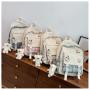 Fashion Elegant Lady Designer Bags Small Bear Backpack with Cute Pendant for Girl Stylish Grid Combination Dyes Pattern  Satchel