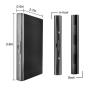 Stainless steel card holder, bank card and credit card box, card clip, metal card holder, organ card holder, business card box