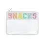 Small Transparent Letter Logo Patch Zippered Cosmetic Makeup Storage Bags Waterproof Clear PVC Pouch