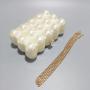 Bubble Acrylic Box Clutch Evening Handbag Beads Bag for Women