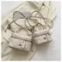 Rhombic grid embroidered thread fashionable mini small bag for women, handbag, new style for summer, shoulder crossbody