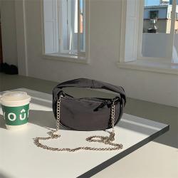 Spring and Summer New Chain Mouth Red Bag Handheld One Shoulder Mobile Phone Bag Small Trend Crossbody Dumplings Mini Bag