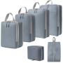 Personalized Durable Lightweight Travel Accessories 9pcs Set Luggage Storage Organizer Clothes Compression Packing Cubes