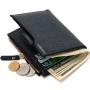 ZR332 2023 Business Men's Wallet Noble Fashion PU Zipper Change Big Money Card Bag for Father and Boyfriend
