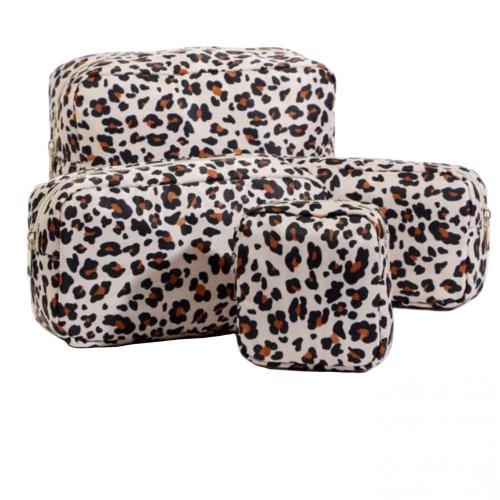 2022 New Arrival Bridesmaid Gift Ideas Custom Designer Toiletry Bags Nylon Waterproof Make Up Bag Leopard Cosmetic bag