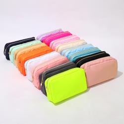 Nylon Zipper Pouches Colorful Make up Bag Travel Toiletry Cosmetic Pouch Women Girls 4 Size Cosmetic Pouch Bag Makeup Organizer
