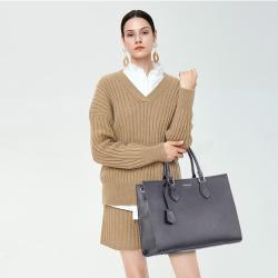 LOVEVOOK 2pcs Custom logo 15.6 In Portable Waterproof PU leather Laptop Tote bag Work Bag for Women Handbag Computer Briefcase