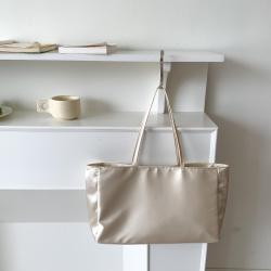 Korean Summer Nylon Shoulder Bag Wholesale High Quality Fashion Simple Silk Satin Handbag Large Capacity Women's Tote Hand Bag