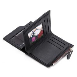 ZX077 Money Clip Multi-card Soft Coin Wallet Men's Wallet Leather Money Clip Business Men Wallet with Coin Bag For Men