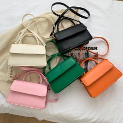 Korean 2021 New Fashion Messenger Bag Simple Portable Square Bag Small Shoulder bag Ladies