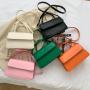 Korean 2021 New Fashion Messenger Bag Simple Portable Square Bag Small Shoulder bag Ladies