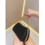Ladies party black pearls clutch bag purses women's dress clutch bag evening bags metal handle chain dinner clutch handbags