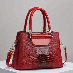2024 New Bags for women Bright Leather Ladies Large Capacity Handbag with Single Chain Strap Fashionable Portable Style