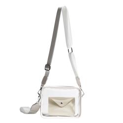 Hot Sale Transparent PVC Women Messenger Bag With Wallet Fashion Clear PVC Crossbody Bag