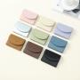HR580 New Women's Wallet PU Leather Short Solid Color Card Holder Bag Women's Small Simple Lightweight Girl's Coin Wallet Purse