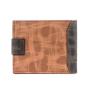 ZR550 Men's Short Buckle Coin Wallet ID Card Pu Wallet Horizontal Square Zipper Grid Card Slot Casual Business Father's Day Gift