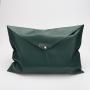 Promotional Green Leather Envelope Dust Bag Large Button Pu Leather Shoe Clothes Packaging Envelope Pouch