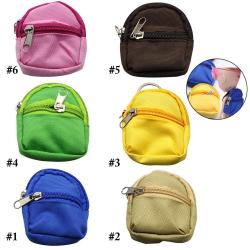 Wholesale Pouch Coin Purse Mini Coin Pocket Keychain Holder Wallet Mini Coin Purse Keychain Doll Zipper School Bag Mini Backpack