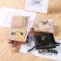 New Korean style short wallet ladies zipper buckle skeleton leaves small wallet purse money clip card bag factory wholesale