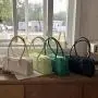 Wholesale Women'S Accessories Bags Nylon Simple Style Pu Leather Handle Design Shoulder Bag Women Hand Bags