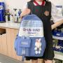 KBW506 Girls Waterproof New Fashion Backpack Nylon Custom Logo SchoolbagTravel Student Zipper Minimalist Schoolbag Laptop Bag