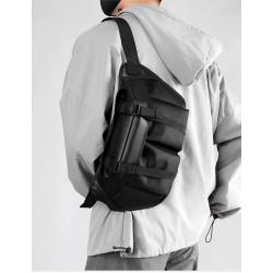 HR724 In Stock Mens Cross Body Bag Friday Night Vintage Cycling Shoulder Bag Boys' Sports Stitching Two-color Travel Chest Bag