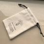 Custom Logo Recyclable Cotton Muslin Drawstring Gift Bag Eco Friendly For Jewellery  Cotton Drawstring Pouch