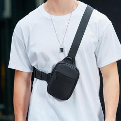 Mobile phone bag for men's fashion niche personality chest bag