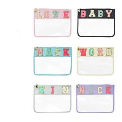 PU+PVC Wash Toiletry Bag Wholesale Customized Waterproof Laser Travel Make Up Cosmetic Bag Travel-Friendly With High Click