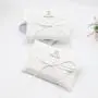 White Cotton Envelope Jewelry Pouch